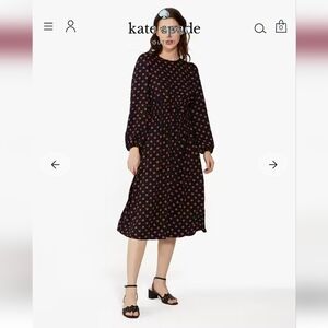 Kate Spade Black and Pink Hear Women's Dress